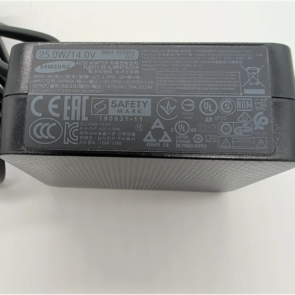 Genuine Samsung 25W AC Power Adapter A2514_RPN 14V 1.79A‎ Charger BN44-00989A